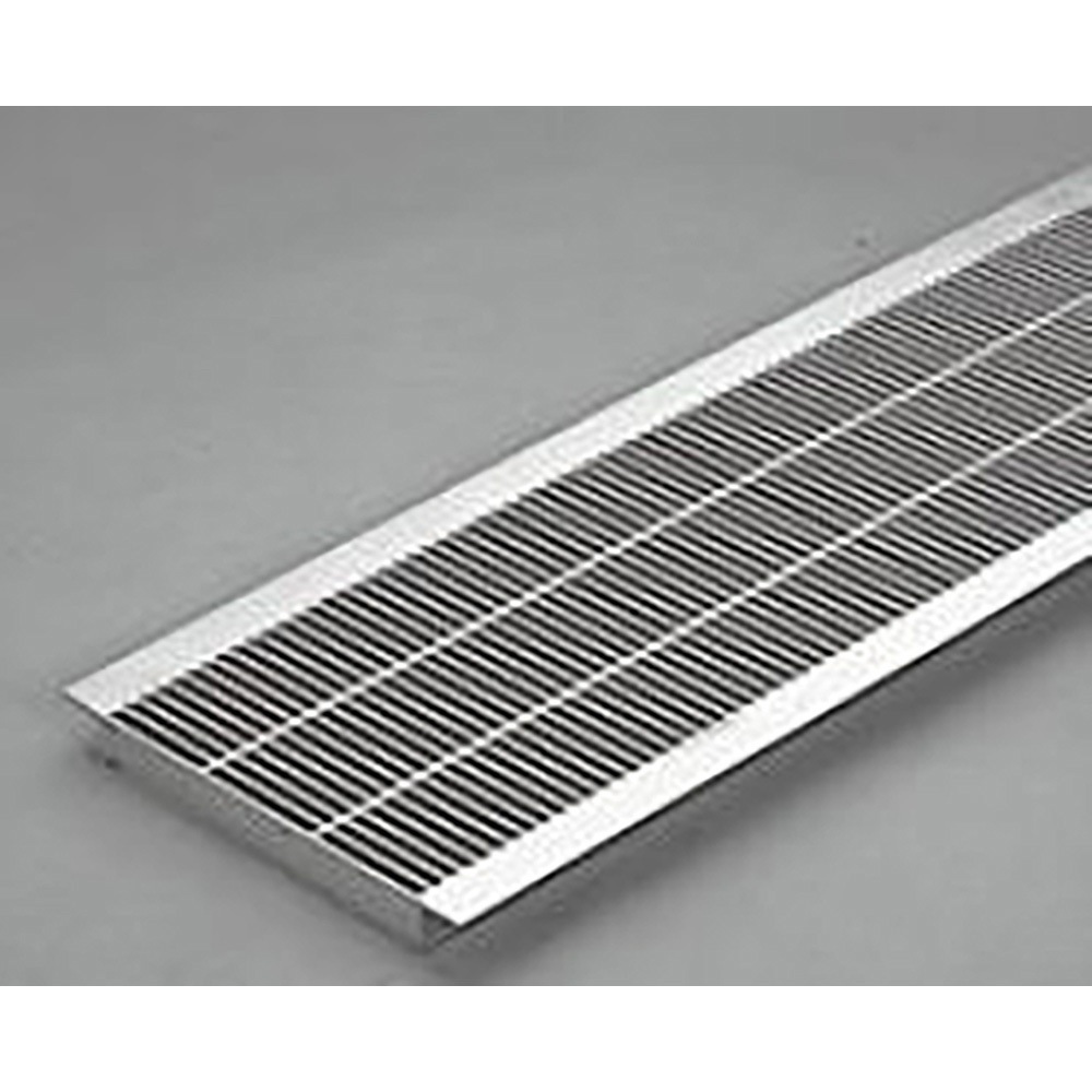 QSHU-P1819 スチール製 グレーチング 細目プレーンタイプ 歩道U字溝用クッション材付 カネソウ ピッチ12.5mm 歩行用 溝幅180mm長さ997mm  QSHU-P1819