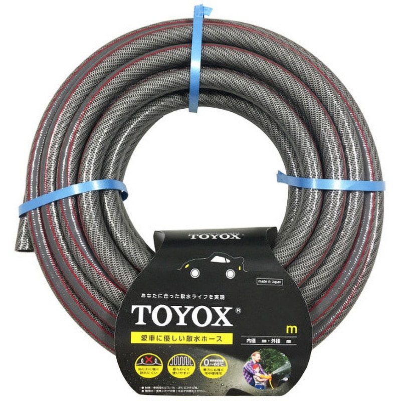 トヨックス　プラスチック粉粒体搬送用帯電防止ホース　トヨトップ−Ｅホース　内径３８ｍｍ×外径４８．４ｍｍ　長さ６ｍ　　 TPE-038-6 ( TPE0386 ) 法人限定トヨックス（TOYOX） プラスチック粉粒体搬送用帯電防止耐圧