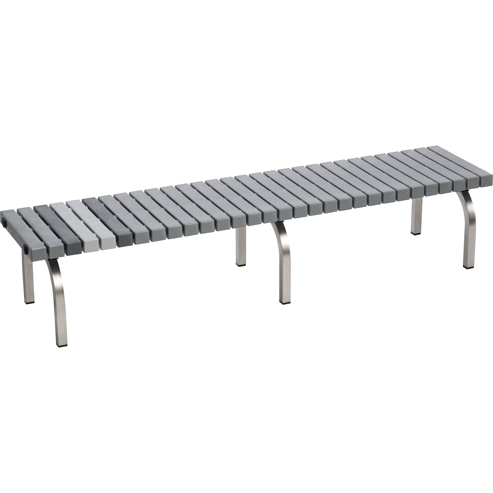 BC-302-318-8 ホームベンチ ステン 1800 テラモト 屋外使用可 灰色 高さ365mm幅1801mm奥行400mm  BC-302-318-8