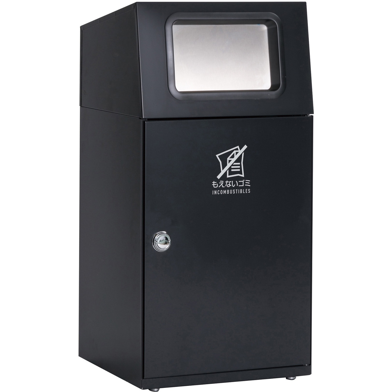 DS-165-012-8 ニートST(フラップ付) もえないゴミ用 テラモト 容量67L 角穴 アーバングレー色   DS-165-012-8