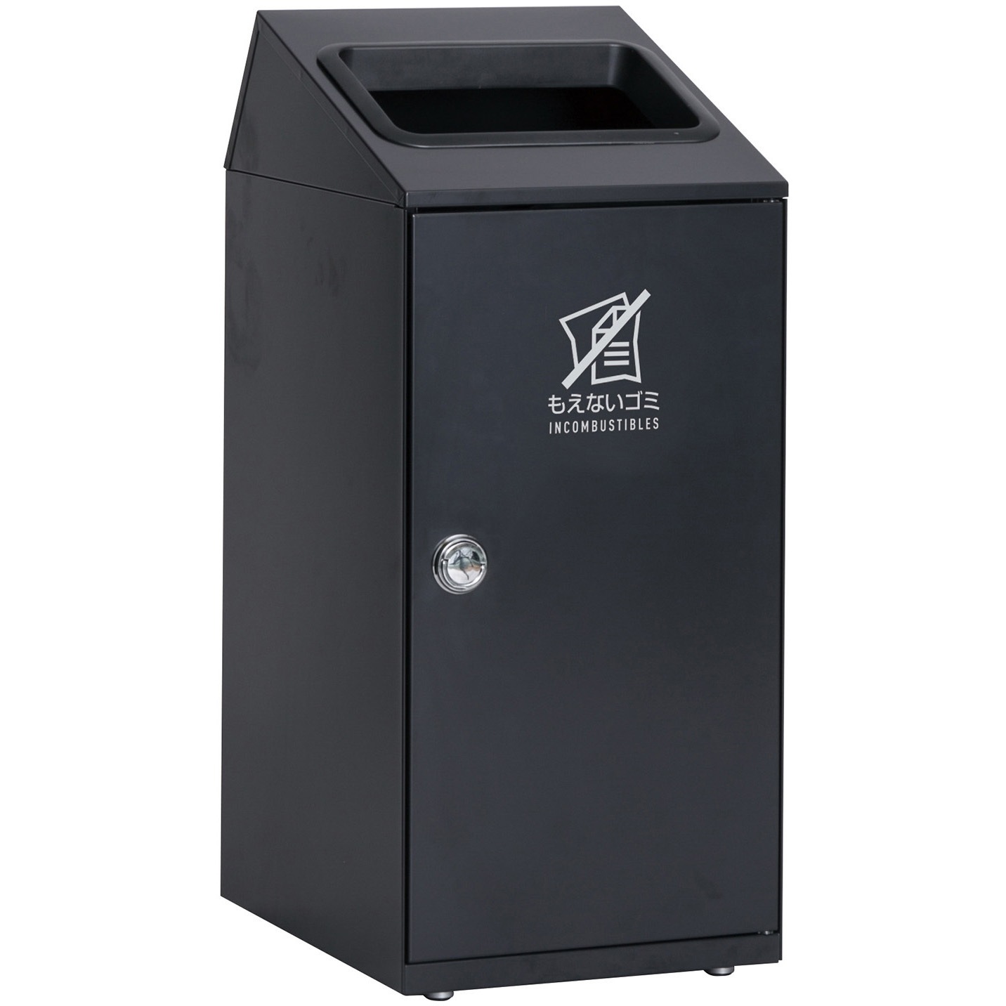 DS-166-412-8 ニートSLF もえないゴミ用 テラモト 容量47.5L 角穴 アーバングレー色   DS-166-412-8