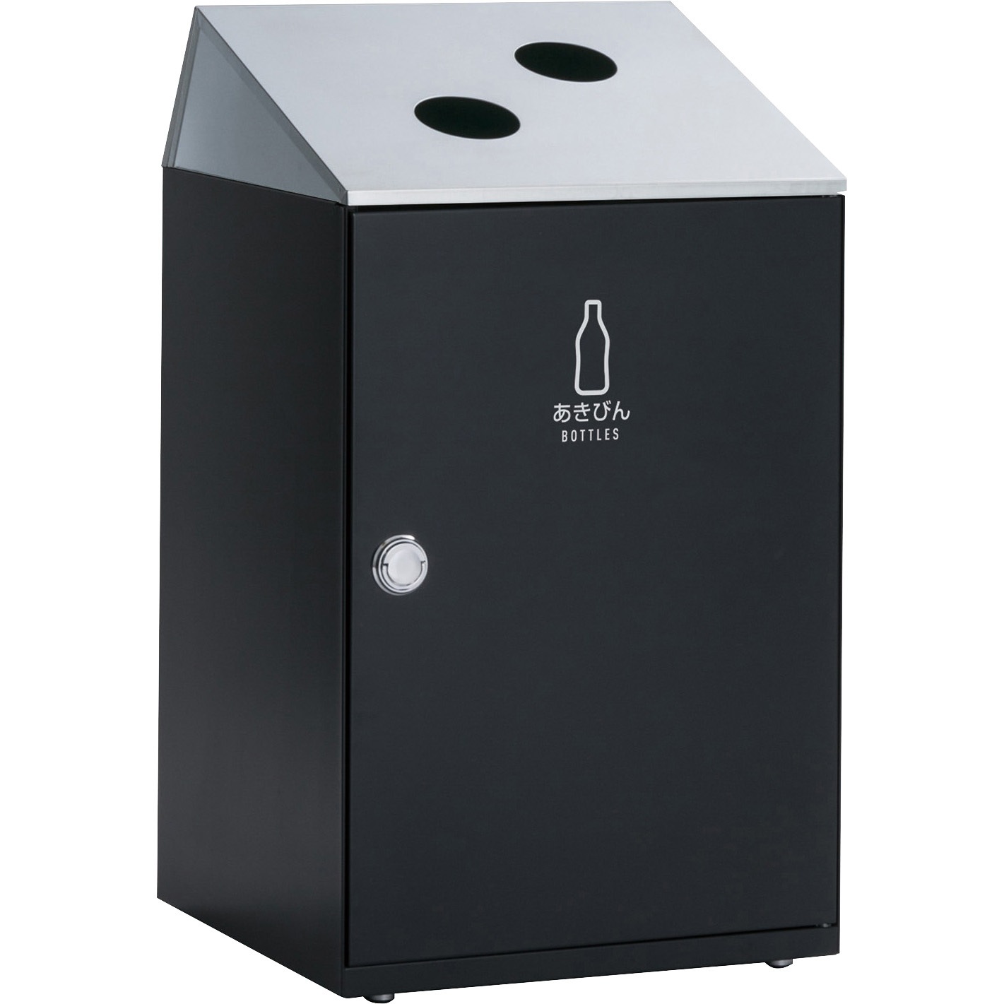 DS-166-517-8 ニートSTF ステン あきびん用 テラモト 本体+フタ 容量67L オープン式 アーバングレー色   DS-166-517-8