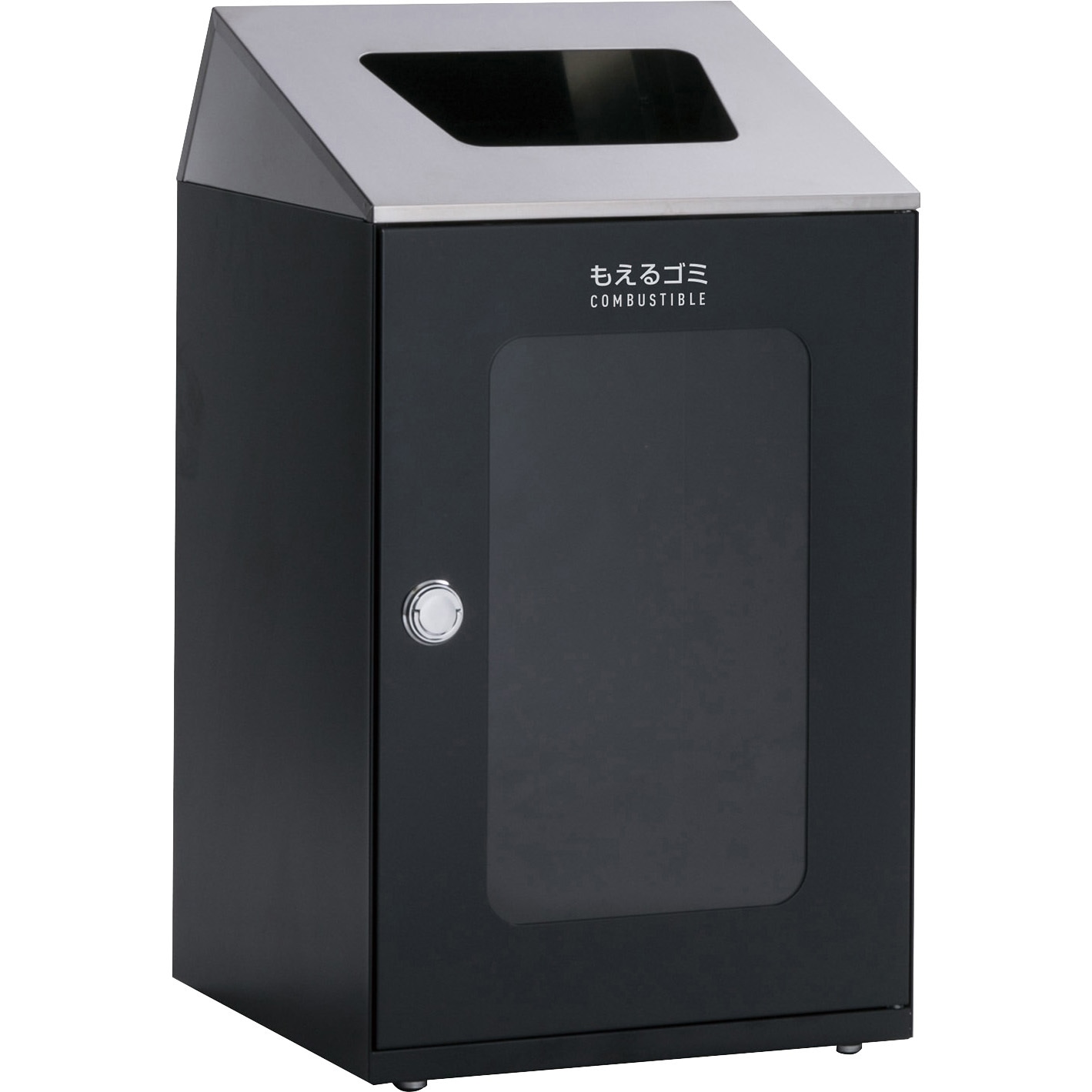 DS-166-551-8 ニートSTF ステン(ミエル) もえるゴミ用 テラモト 本体+フタ 容量80L オープン式 アーバングレー色   DS-166-551-8