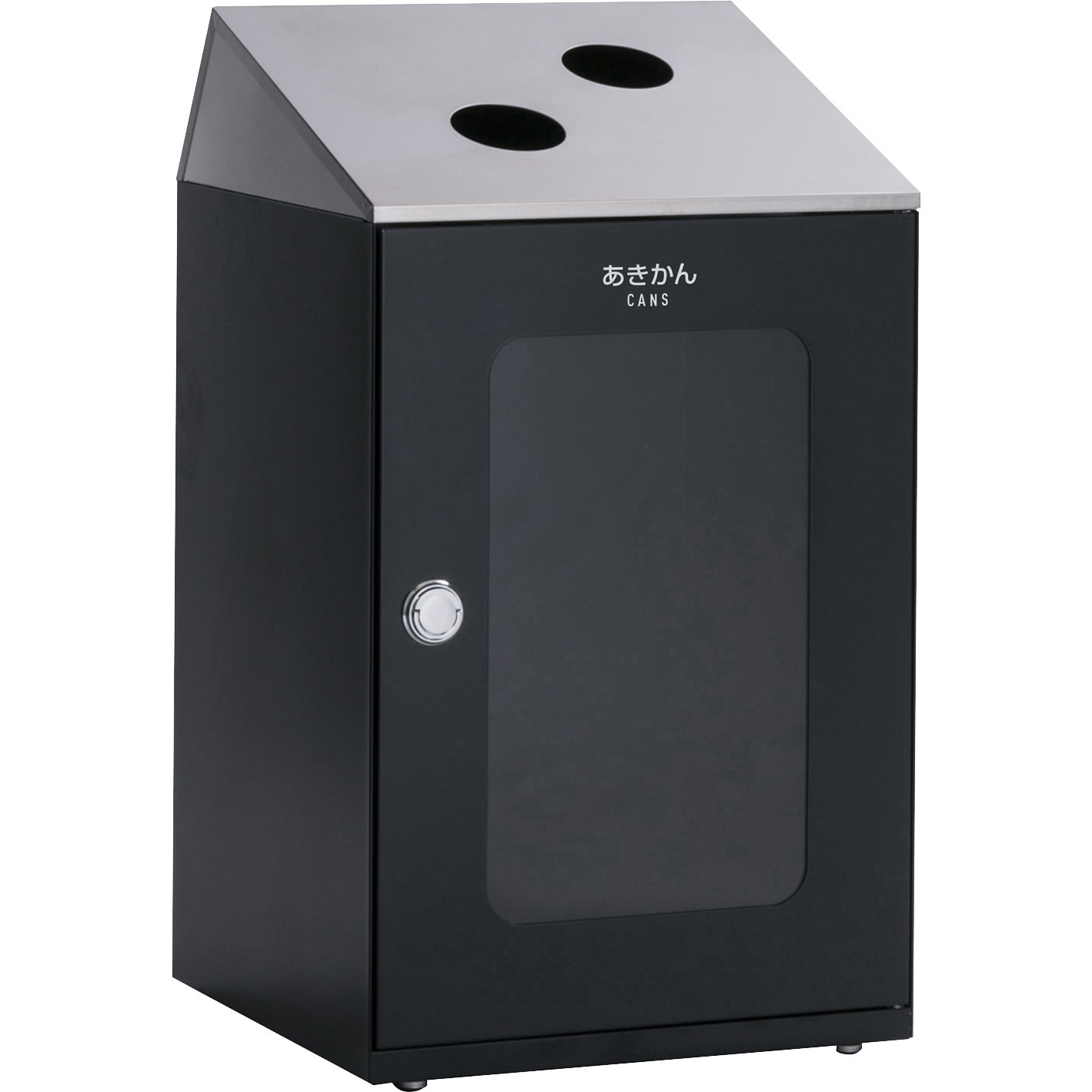 DS-166-556-8 ニートSTF ステン(ミエル) あきかん用 テラモト 本体+フタ 容量80L オープン式 アーバングレー色   DS-166-556-8