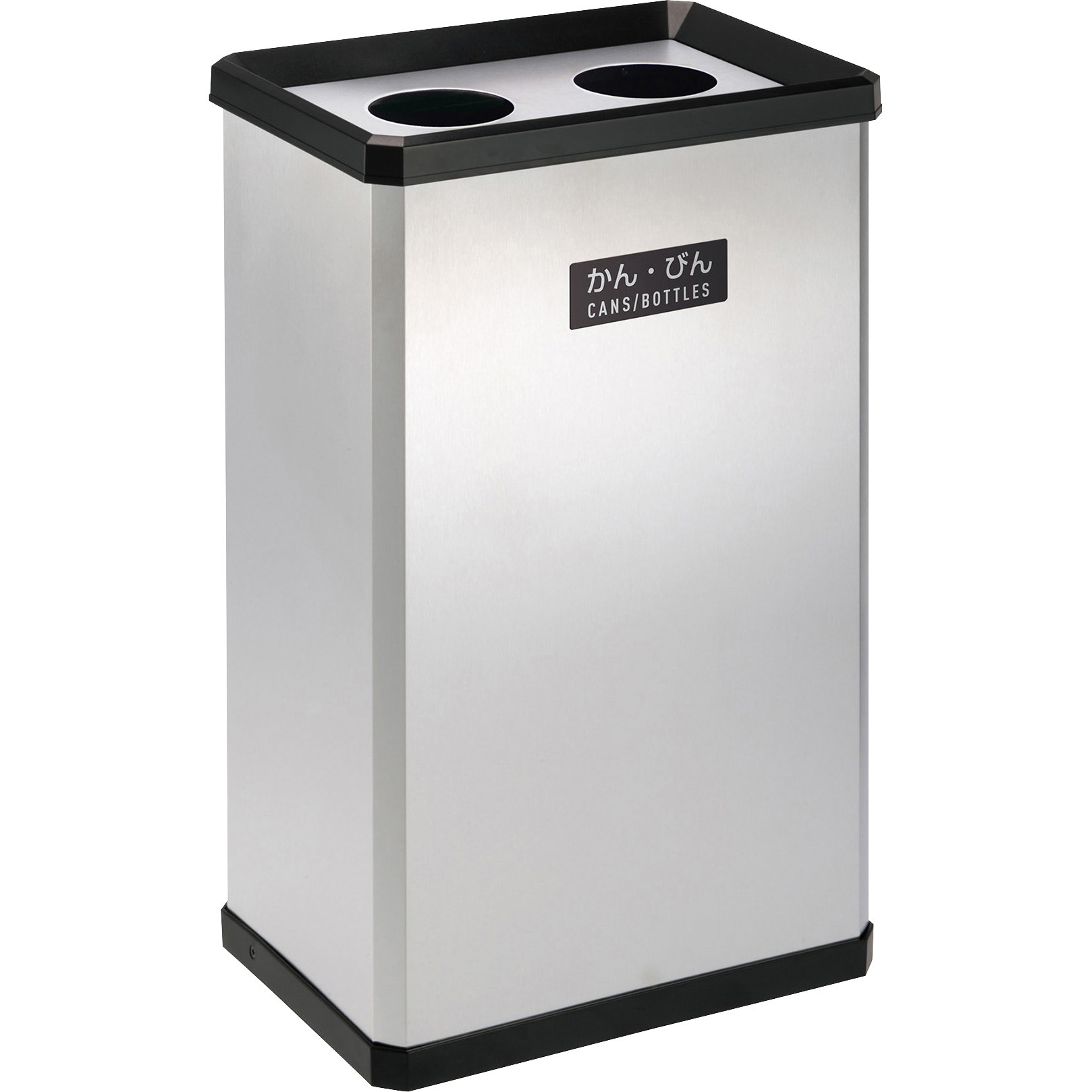 DS-251-620-0 分別ステンターンボックス テラモト 本体+フタ 容量37L オープン式 かん・びん用   DS-251-620-0