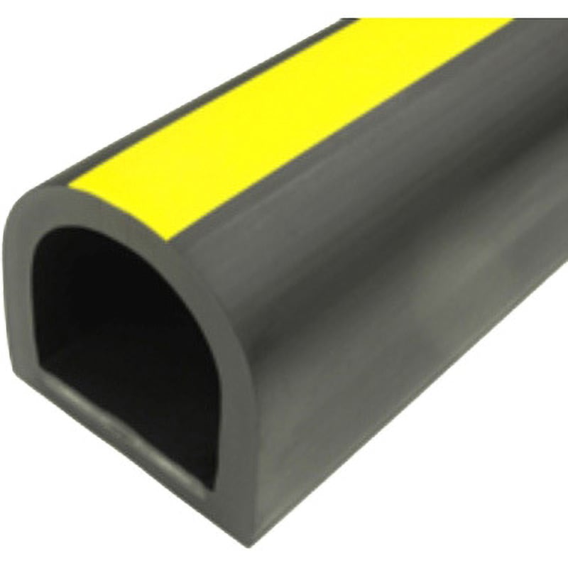 NS-135D(L) ネオストッパー(駐車場緩衝材：樹脂製) 王子ゴム化成 D型 中空タイプ