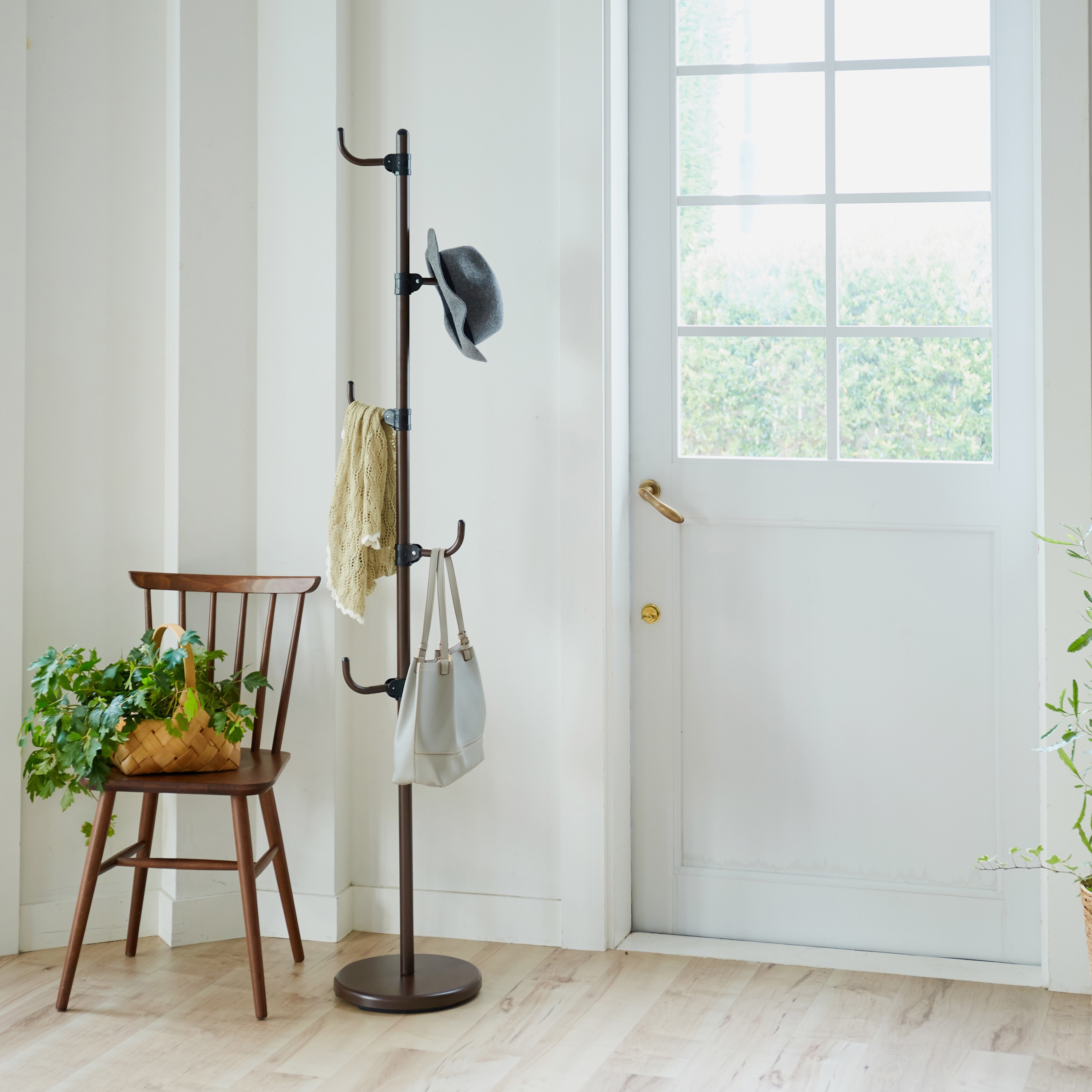 ポールハンガー スチール製 自在フック仕様 1台 モノタロウ 【通販