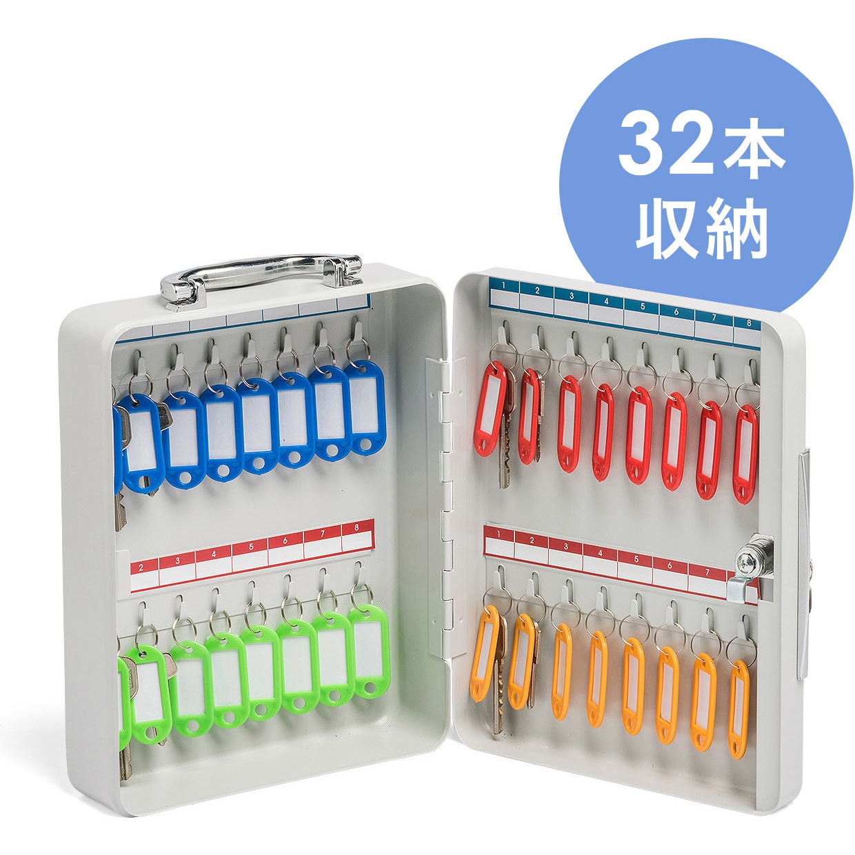 200-SL059 セキュリティ鍵収納ボックス サンワダイレクト ホルダー数32