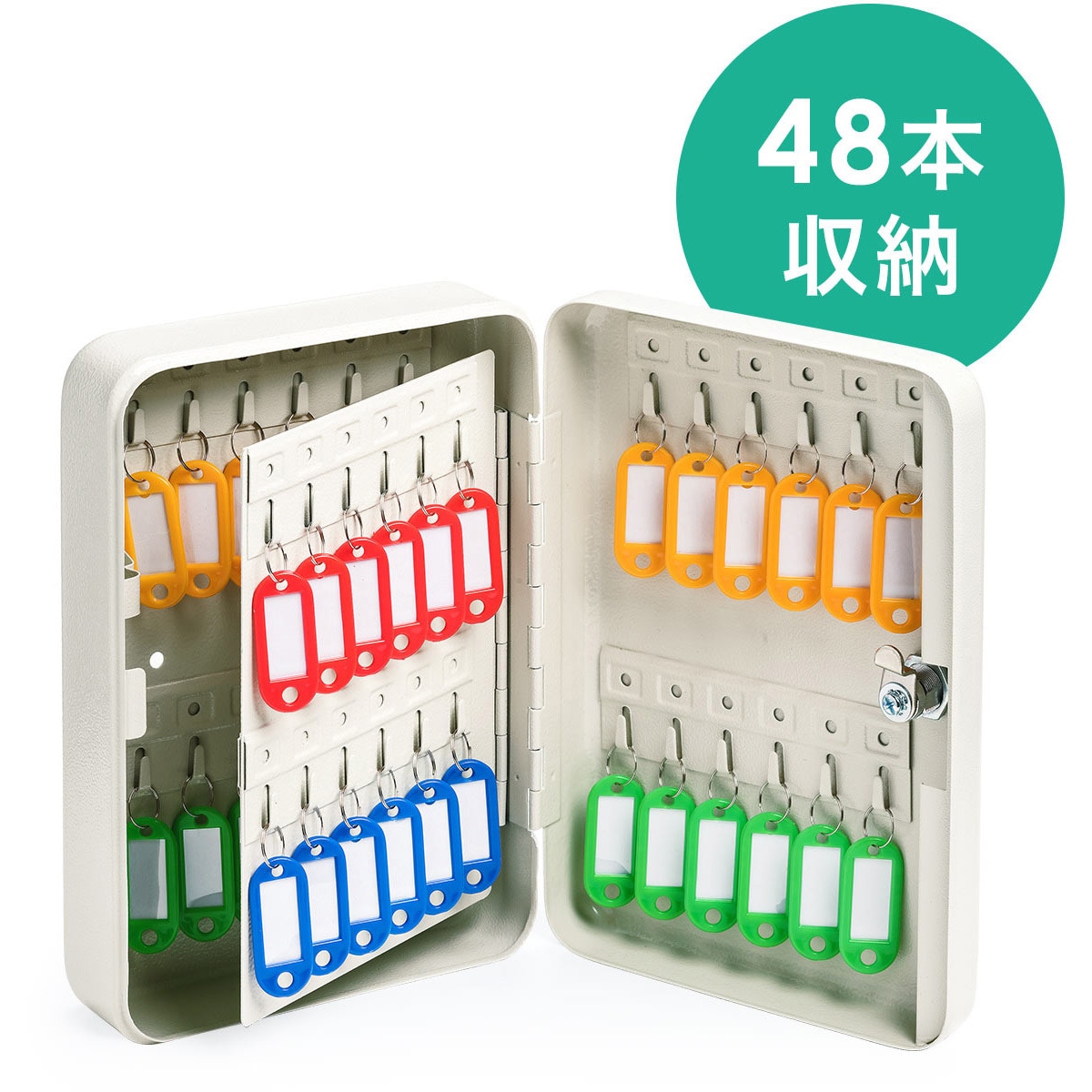 200-SL060 セキュリティ鍵収納ボックス サンワダイレクト ホルダー数48   200-SL060