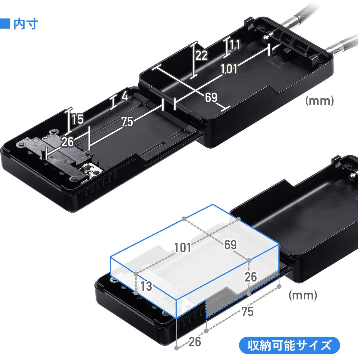 200-SL066BK セキュリティ鍵収納ボックス 1個 サンワダイレクト 【通販