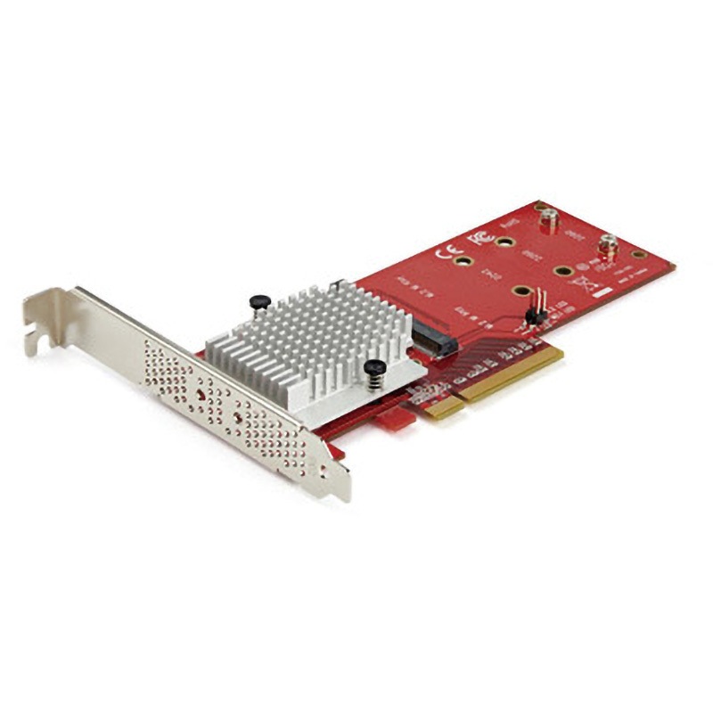 PEX8M2E2 M.2 PCIe SSDアダプターカード/PCI Express x8/2スロット