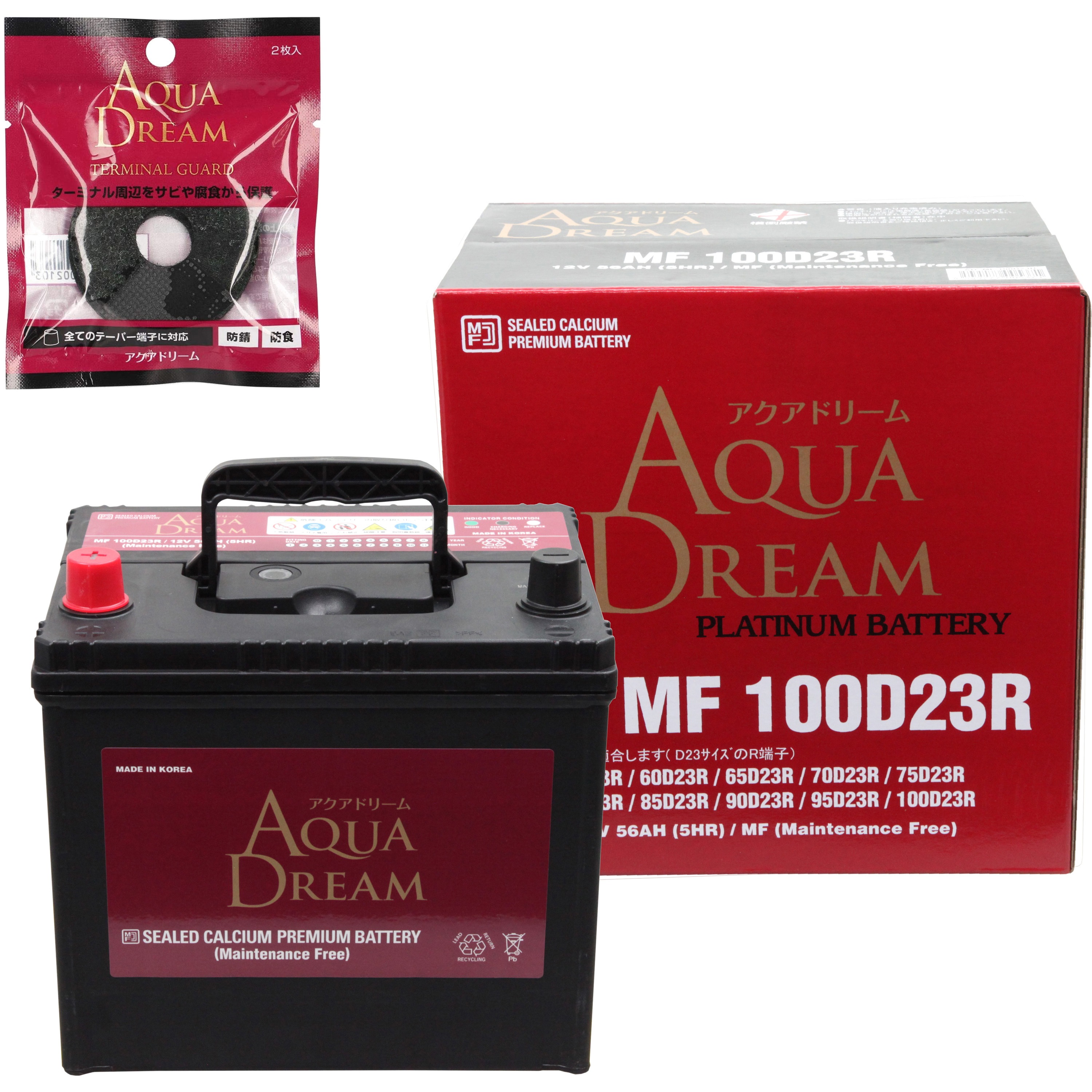 AD-MF100D23R-TG 充電制御車対応 PLATINUM CAR BATTERY(ターミナル