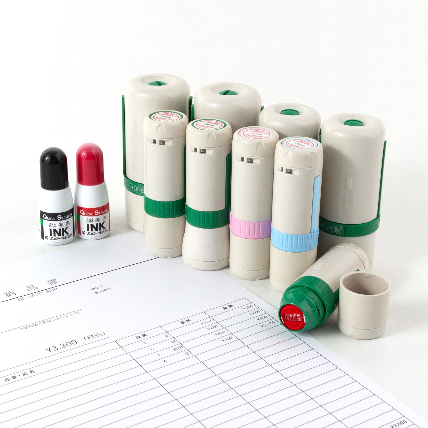 Nikaページ 37961 【名入れ】ハンコ 日付 浸透印 ハンコ・印鑑のオーダー PLUS