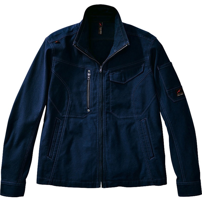 EBA106 EARLY BIRD ARNO(アーリーバードアルノ) ストレッチブルゾン EBA106 bigborn(ビッグボーン) 混率(%):綿97・ポリウレタン3 ネイビー色 5L着丈67cm 5,143円