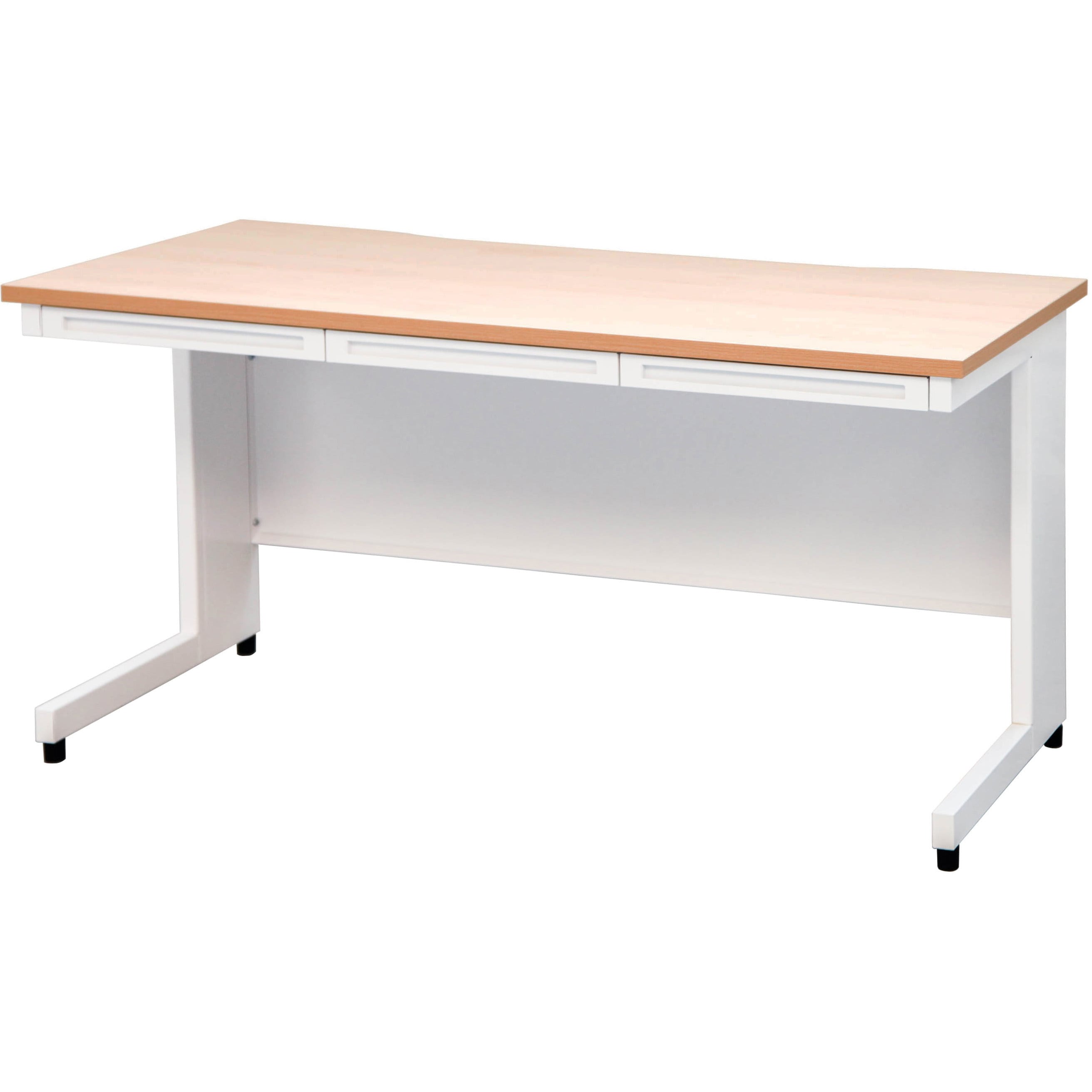 747266 スチールデスク(薄型引出し3個付き) 1台 スマイル[家具] 【通販