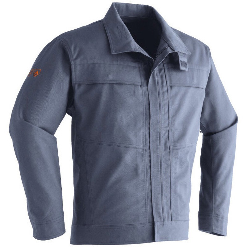 350 難燃ブルゾン(ファスナータイプ) 350 Asahicho(旭蝶繊維) グレー色 6L