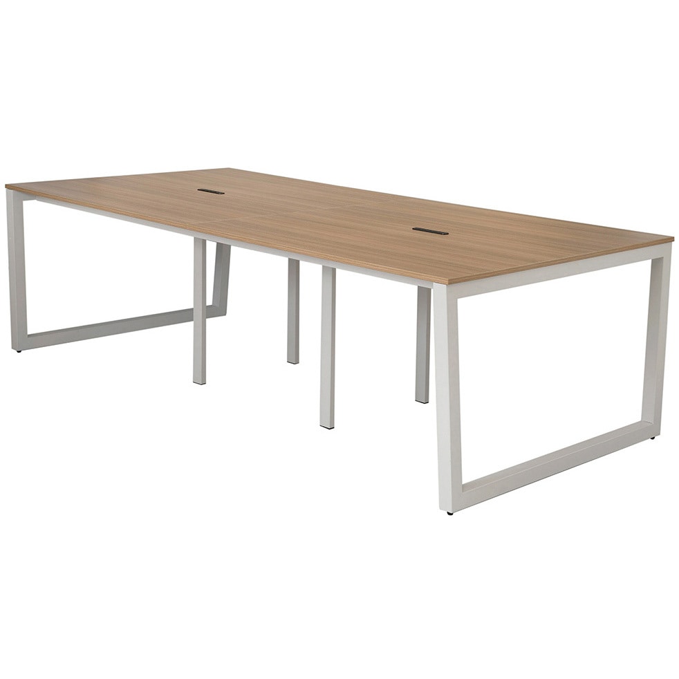 RFFLT-2412DM-WL リスム フリーアドレス用テーブル 4ヶ口コンセント付き アール・エフ・ヤマカワ 高さ720mm幅2400mm奥行1200mm  RFFLT-2412DM-WL