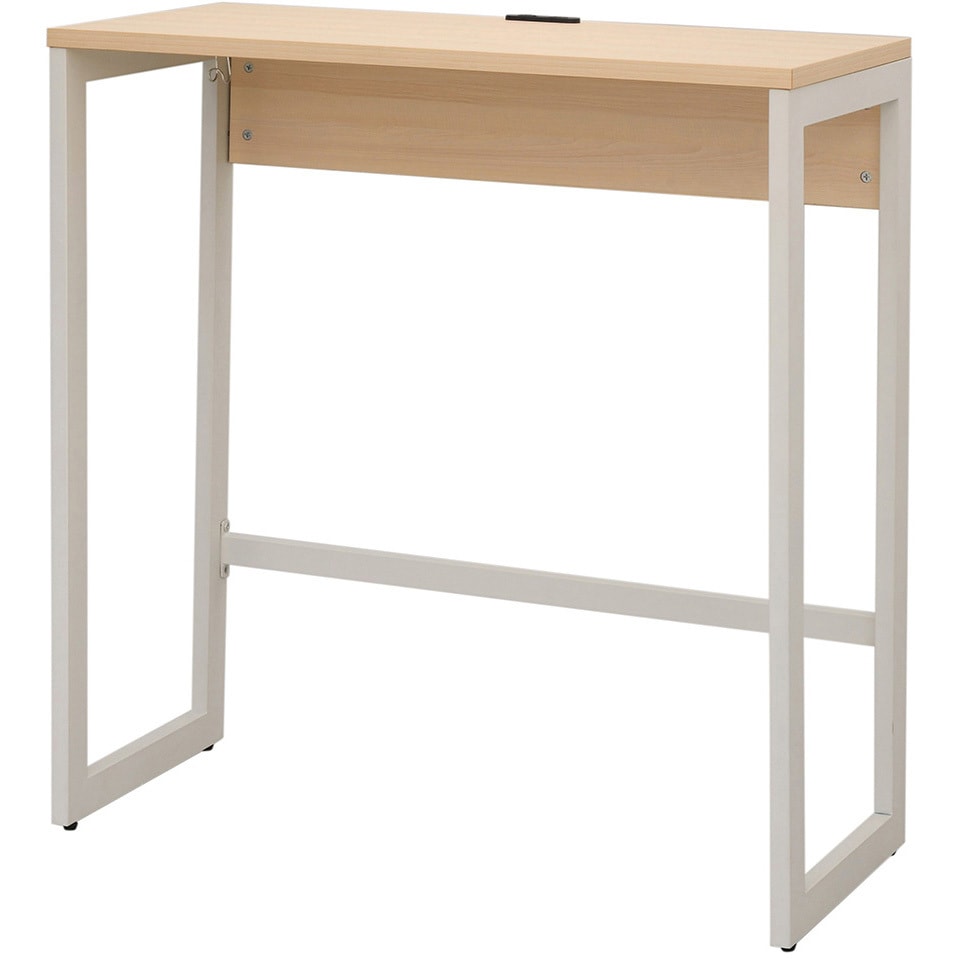 RFFHD-1045NA-WL リスム ハイデスク 2ヶ口コンセント付き アール・エフ・ヤマカワ 四角 ナチュラルR色 ホワイト 幅1000mm奥行450mm高さ1050mm  RFFHD-1045NA-WL