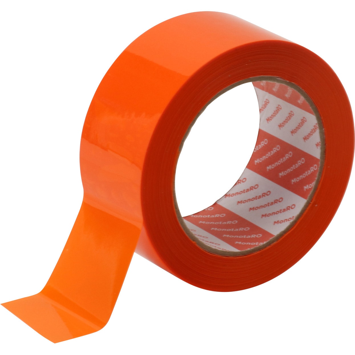 カラーOPPテープ モノタロウ 梱包用 橙色 幅48mm長さ100m 1巻 - 【通販