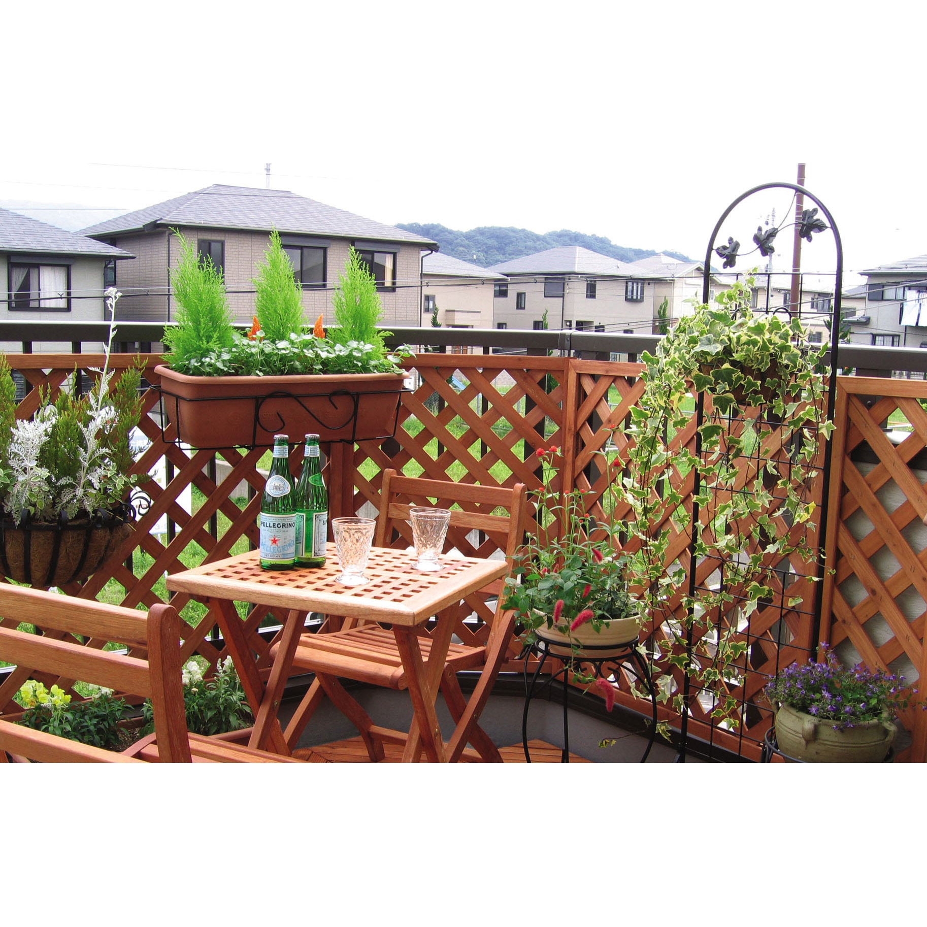 EWO-49N エコランドガーデンラティス タカショー 幅900mm 1セット(8枚  