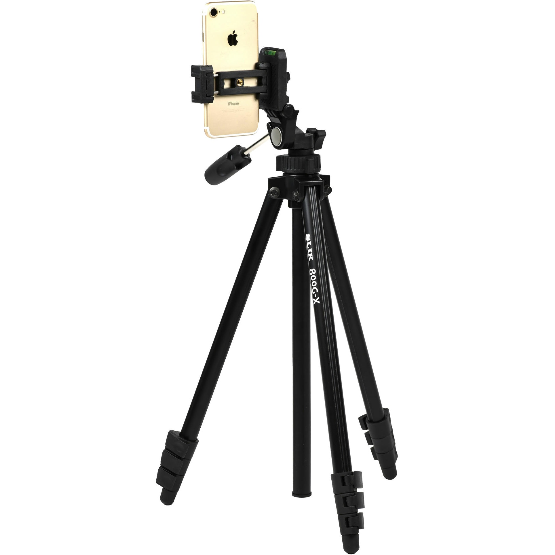 800G-10 コンパクトシリーズ三脚 スマホホルダー付き SLIK
