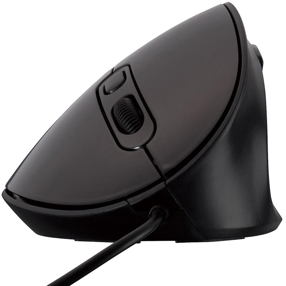 MUS-UKF171BK 有線静音5ボタンBlueLEDエルゴノミクスマウス ナカバヤシ