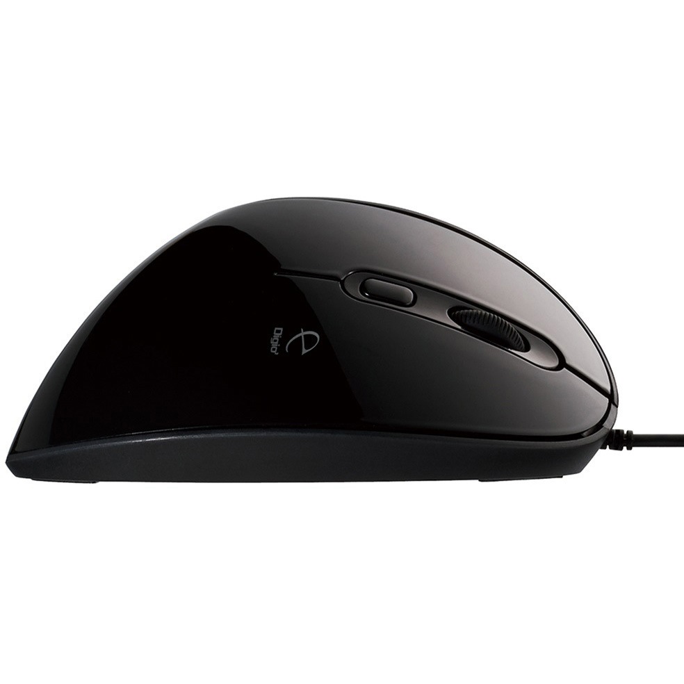 MUS-UKF171BK 有線静音5ボタンBlueLEDエルゴノミクスマウス ナカバヤシ