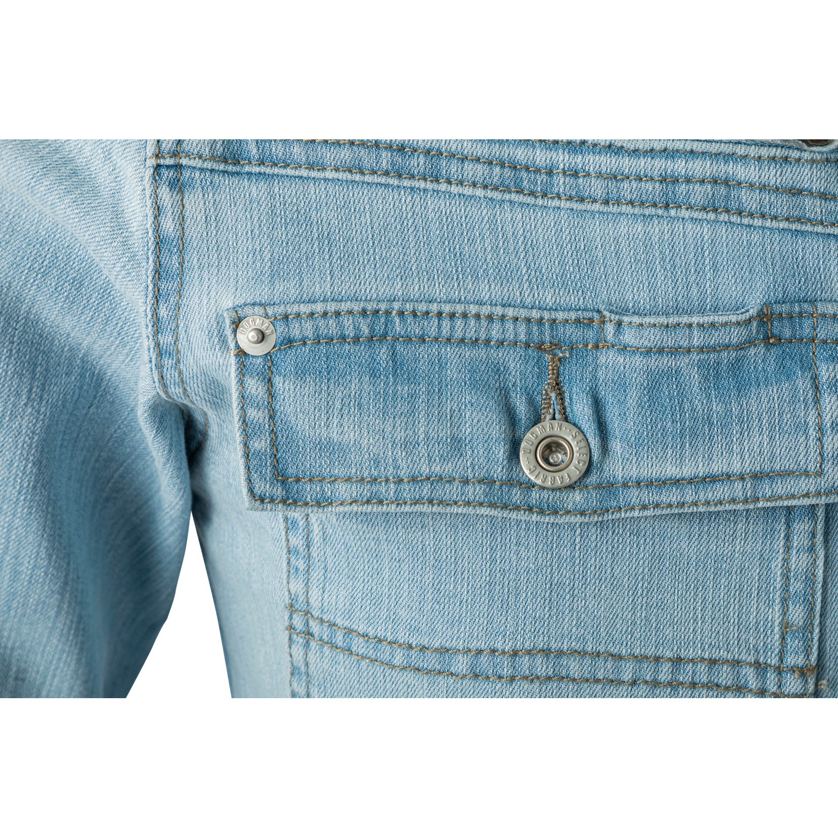 8027 DOGMAN スリムストレッチ・スラブジャケット 8027 CUC(中国産業) SLIM STRETCH SLAB SERIESシリーズ バイオブラスト色 LL着丈65cm