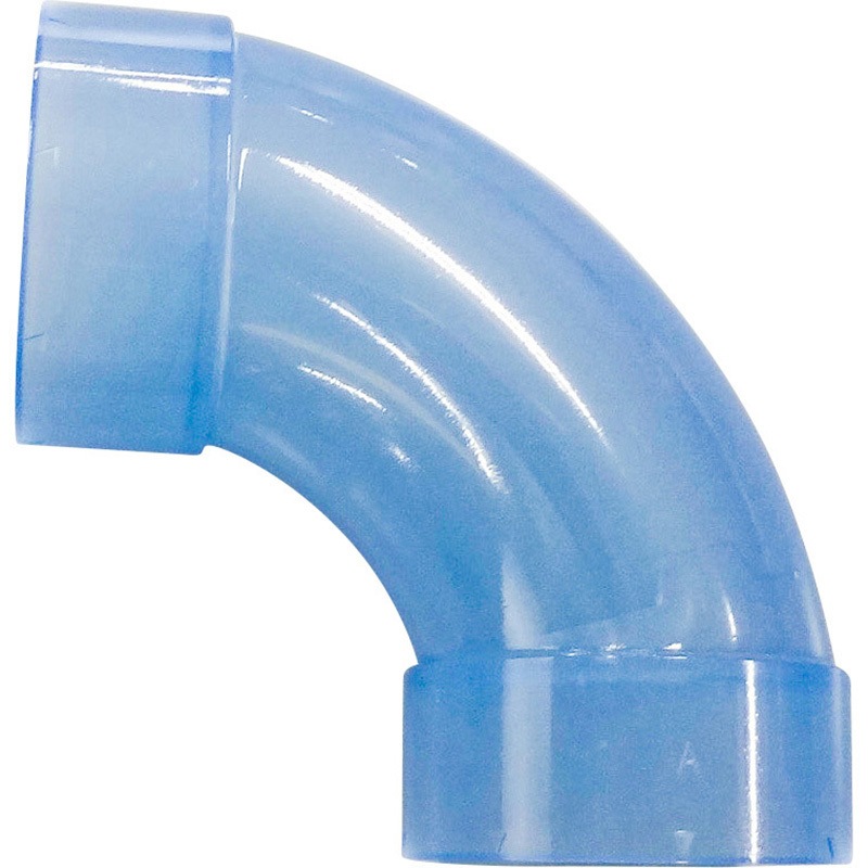 パウエル2017年製Lサイズ　p2 VULL75透明 VU継手 VU90°大曲りエルボ 前澤化成工業 呼び径75 - 【通販