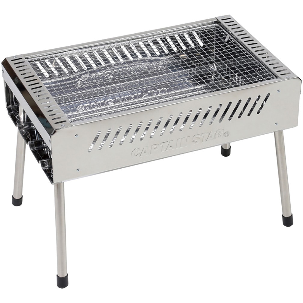 BBQ ステンレスグリル CAPTAIN STAG コンロ/グリル 【通販