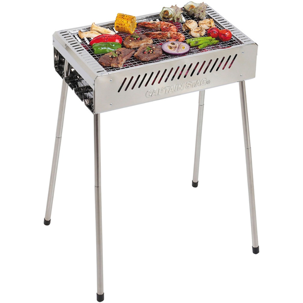 BBQ ステンレスグリル CAPTAIN STAG コンロ/グリル 【通販モノタロウ】