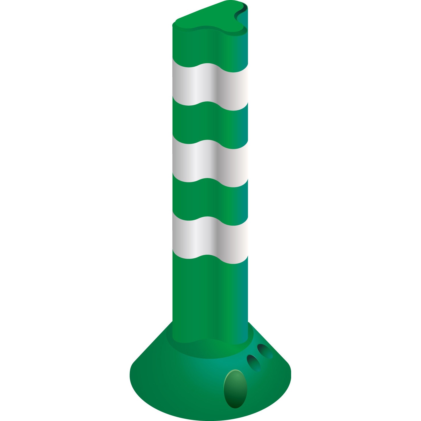 PF650 グリーン ポストフレックス スタンダードタイプ グリーンクロス 質量1.25kg 高さ650mm