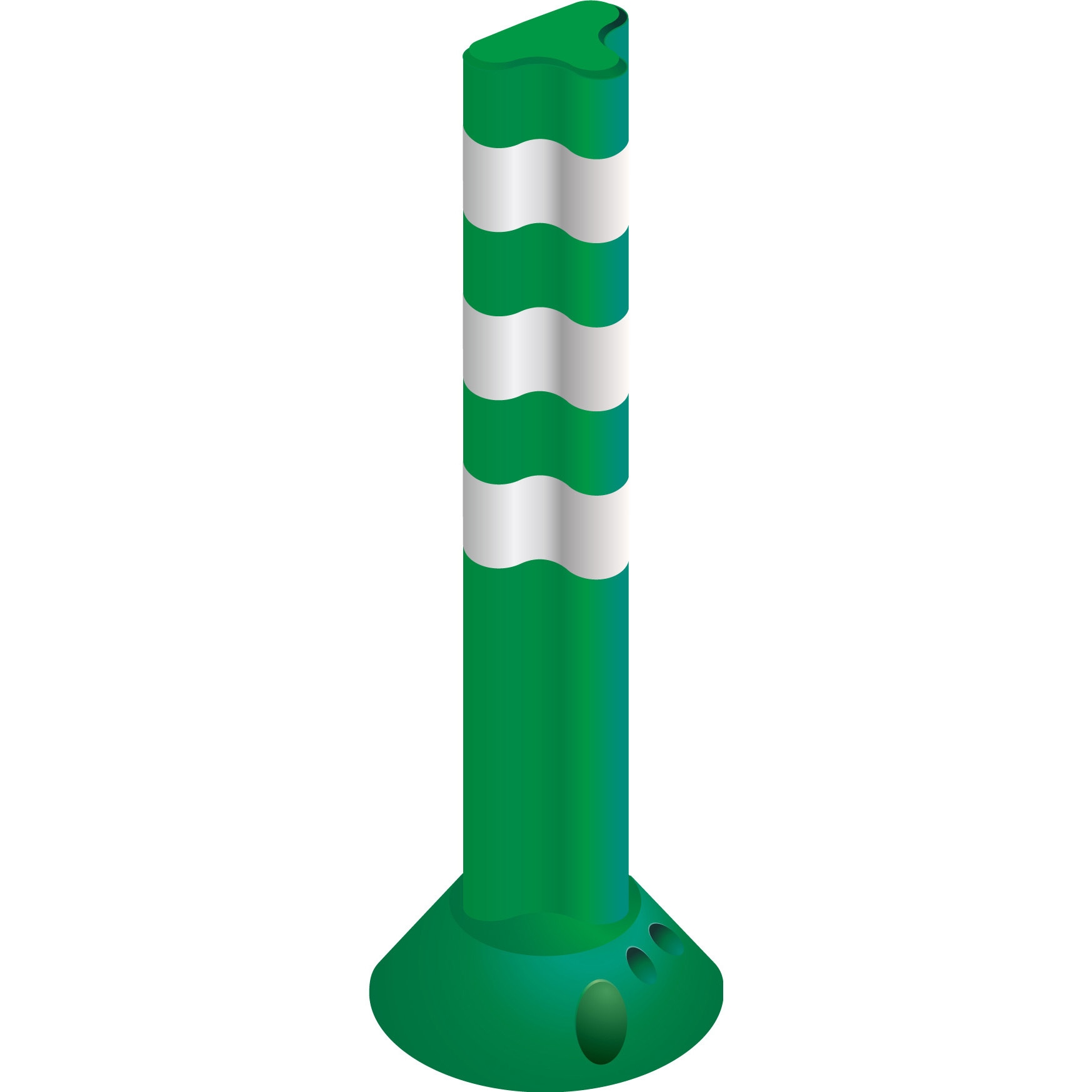 PF800 グリーン ポストフレックス スタンダードタイプ グリーンクロス 質量1.5kg 高さ800mm