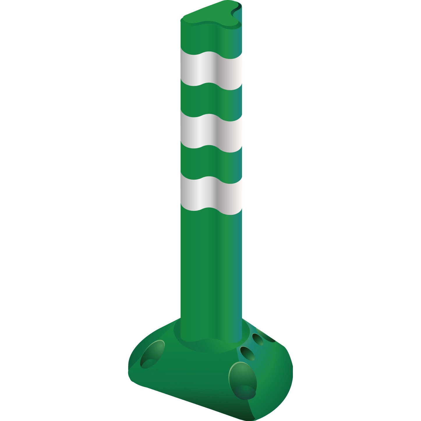 PF-S800 グリーン ポストフレックス スリムベースタイプ グリーンクロス 質量1.5kg 高さ800mm