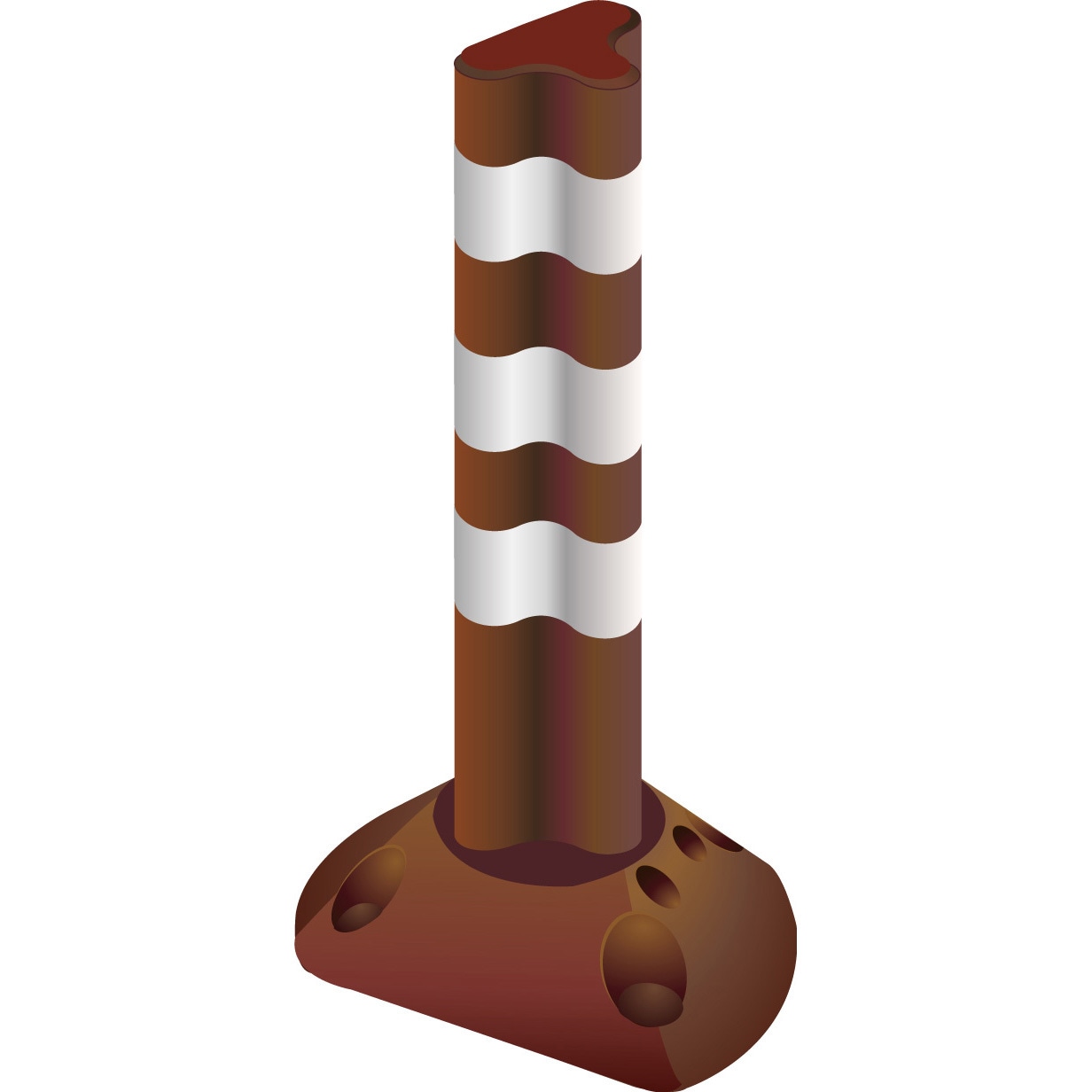 PF-S650 ブラウン ポストフレックス スリムベースタイプ グリーンクロス 質量1.25kg 高さ650mm 23,980円