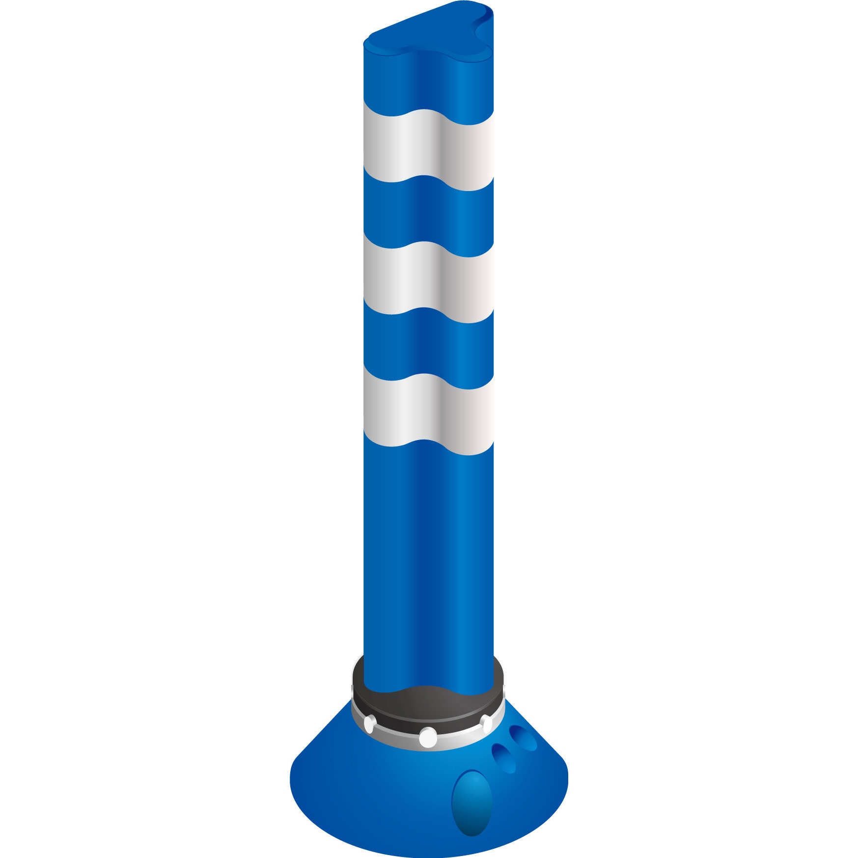 PF-L800 ブルー ポストフレックス スタンダードLEDタイプ グリーンクロス 質量1.5kg 高さ800mm