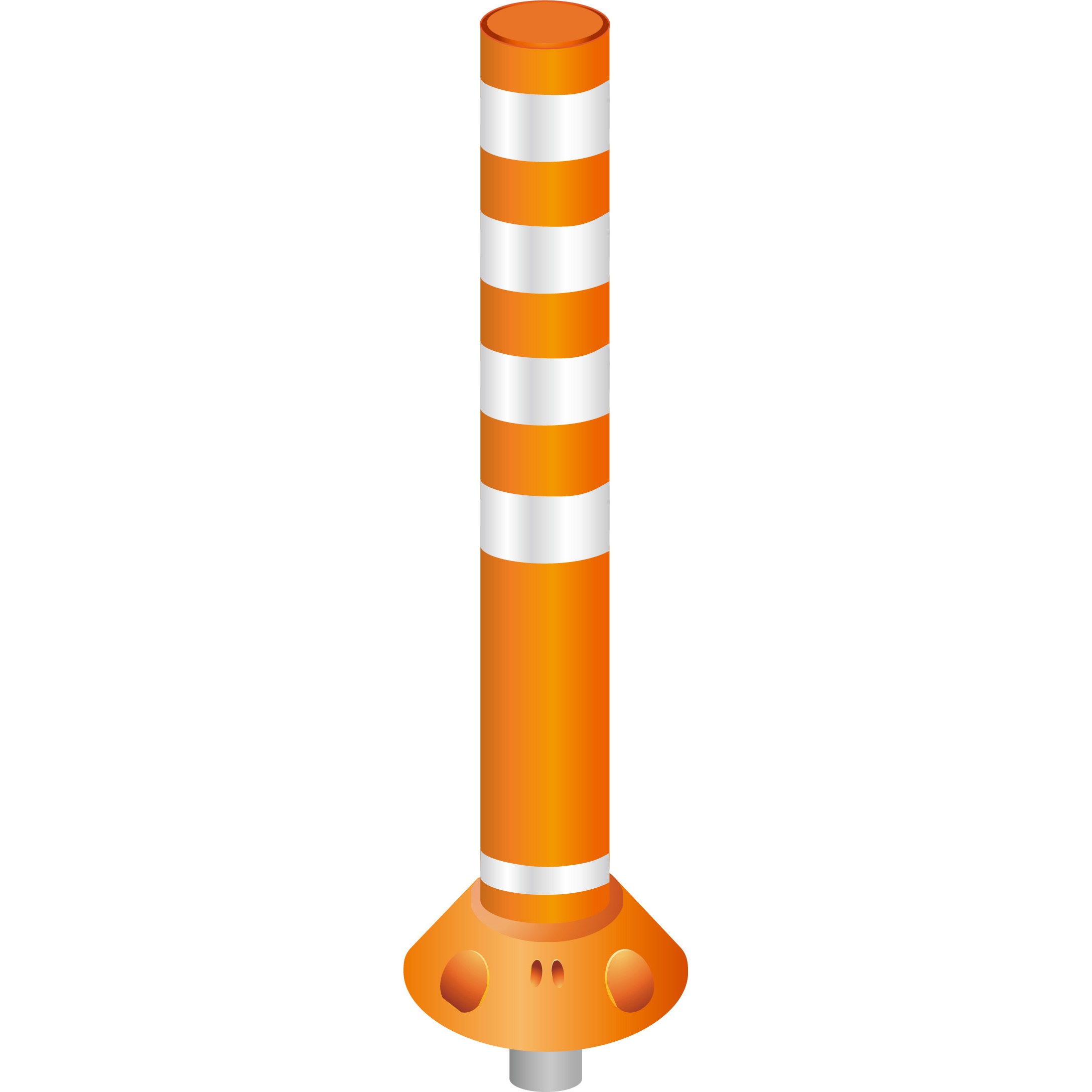 RP-U1000オレンジ ラウンドポスト 200台座 着脱一本脚 グリーンクロス 質量1.75kg 高さ1000mm 29,237円