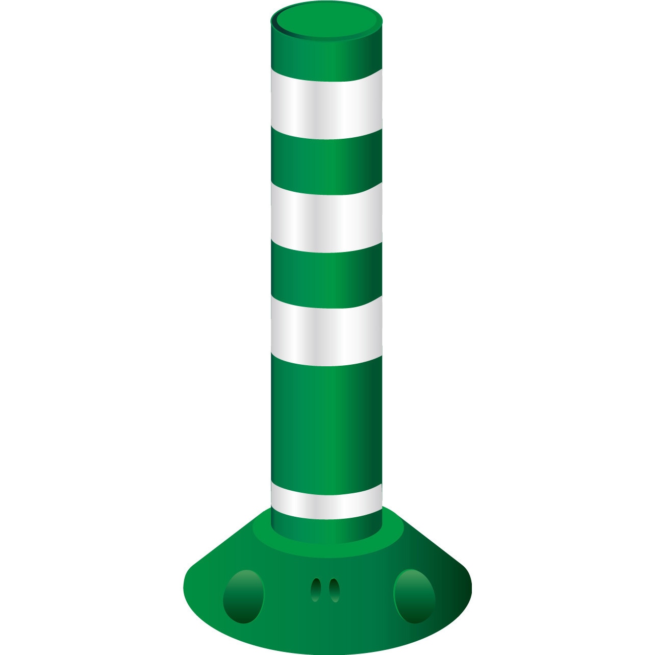 RP650-25 グリーン ラウンドポスト 250台座 接着固定 グリーンクロス 質量1.25kg 高さ650mm 25,145円