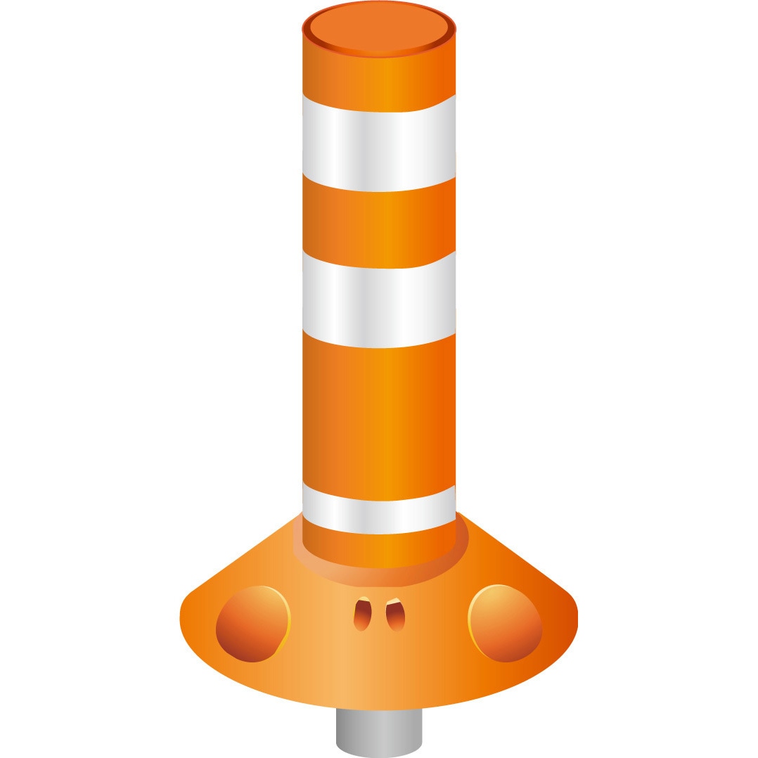 RP-U400-25 オレンジ ラウンドポスト 250台座 着脱一本脚 グリーンクロス 質量1kg 高さ400mm 32,980円