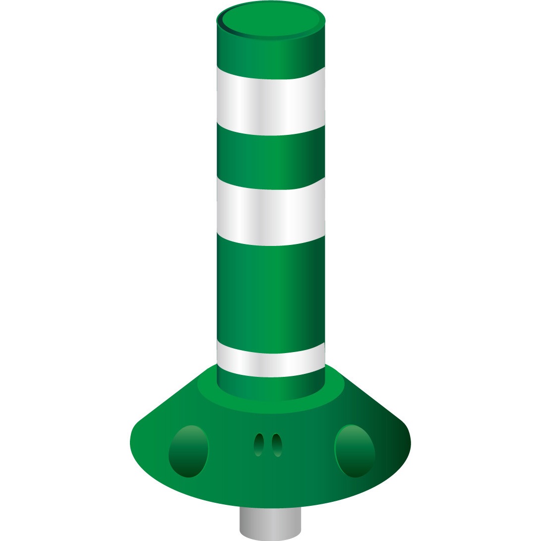 RP-U400-25 グリーン ラウンドポスト 250台座 着脱一本脚 グリーンクロス 質量1kg 高さ400mm 32,980円