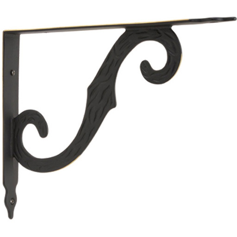 620589 真鍮棚受け(アンティークシリーズ) GORIKI ISLAND(ゴーリキアイランド) 耐荷重10kg 真鍮ブラック仕上げ  1個