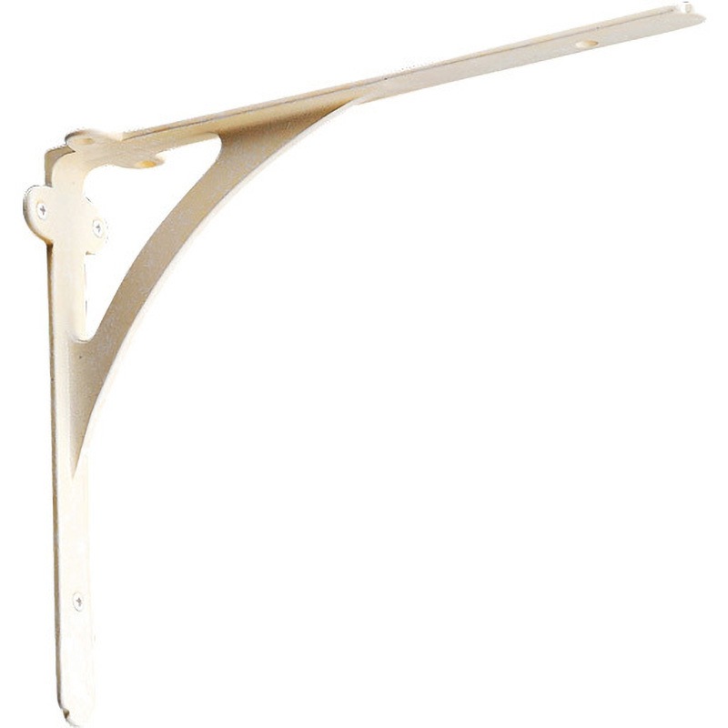 620373 真鍮棚受け(スタンダードシリーズ) GORIKI ISLAND(ゴーリキアイランド) 耐荷重10kg 真鍮古白色仕上げ  1個