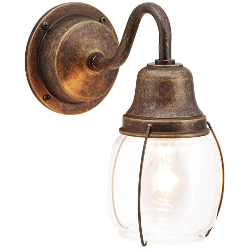 700455 真鍮ブラケットランプ(クリアガラス&普通球)BR1720 CL GORIKI ISLAND(ゴーリキアイランド) 消費電力40W