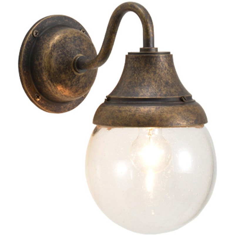 700483 真鍮ブラケットランプ(泡入りガラス&普通球)BR1784 BU 軒下用 防滴 GORIKI ISLAND(ゴーリキアイランド) 消費電力40W 幅110mm