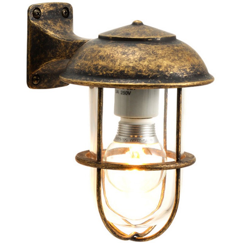 700238 真鍮ブラケットランプ(クリアガラス&LEDランプ)BR5000 CL LE GORIKI ISLAND(ゴーリキアイランド) 幅130mm