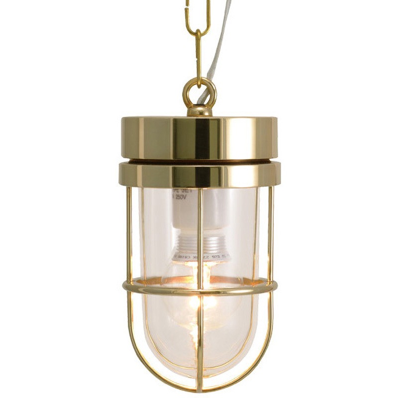 700665 真鍮ペンダントライト(クリアガラス&LEDランプ)P6000 CL LE GORIKI ISLAND(ゴーリキアイランド) 消費電力5W 口金E26