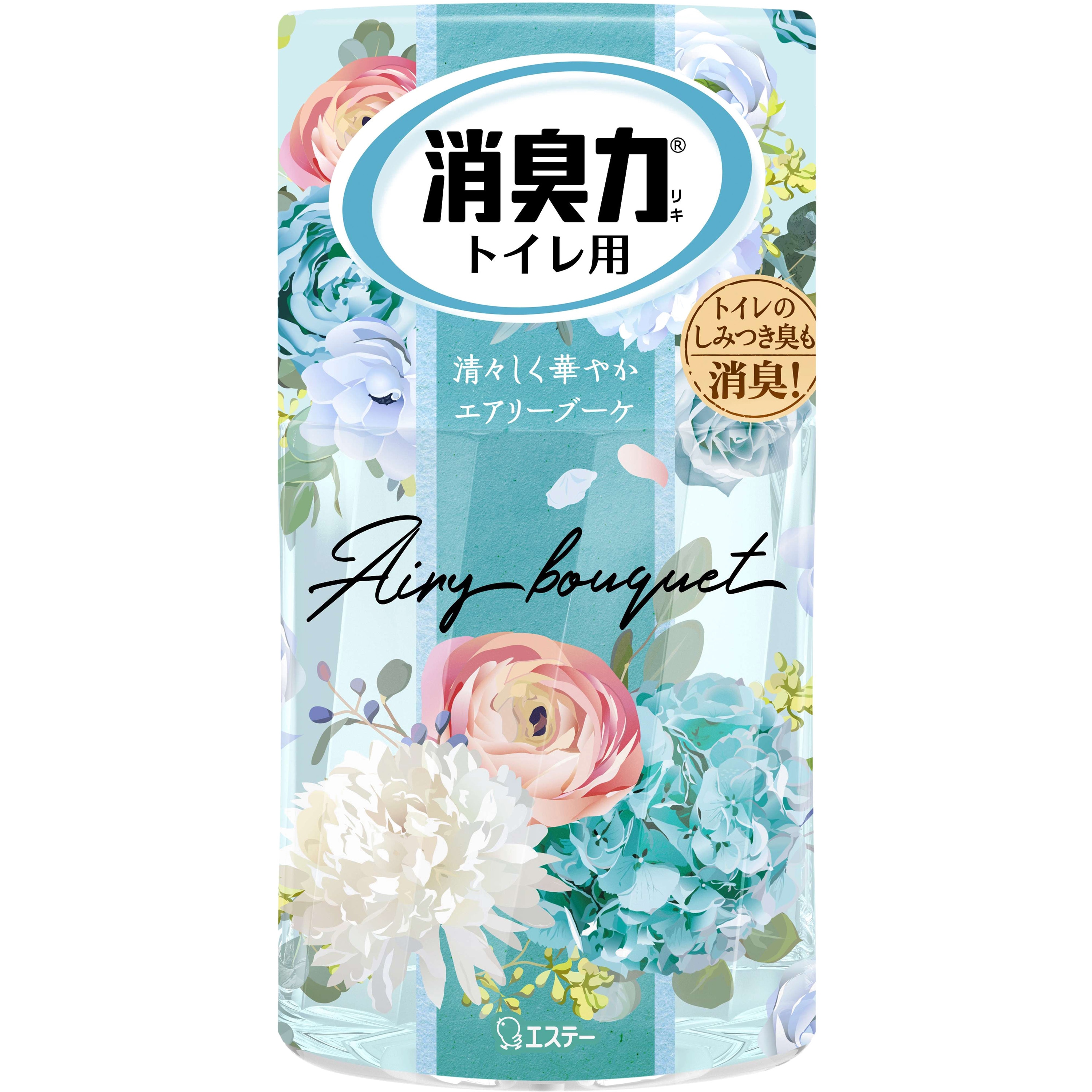 消臭力 トイレ用 エステー 香りエアリーブーケ 本体 1個(400mL