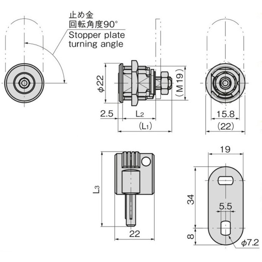 C-197-12(#X50000) W/2 コインロックマルチ 1個 TAKIGEN C-197-12(#X50000) W/2 コインロックマルチ 1個 TAKIGEN