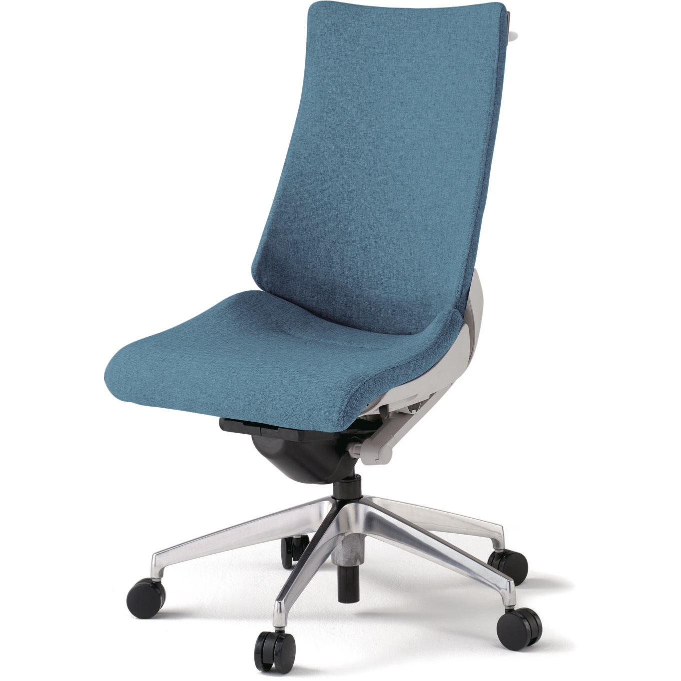 KG-410SAHM-ZNB4 アクトチェア テクスチャードクロスバック ハイバック ランバーサホート付 ハンガー付 グレーフレーム アルミ脚 ＜配送時組立サービス付＞ 1台 イトーキ 【通販モノタロウ】