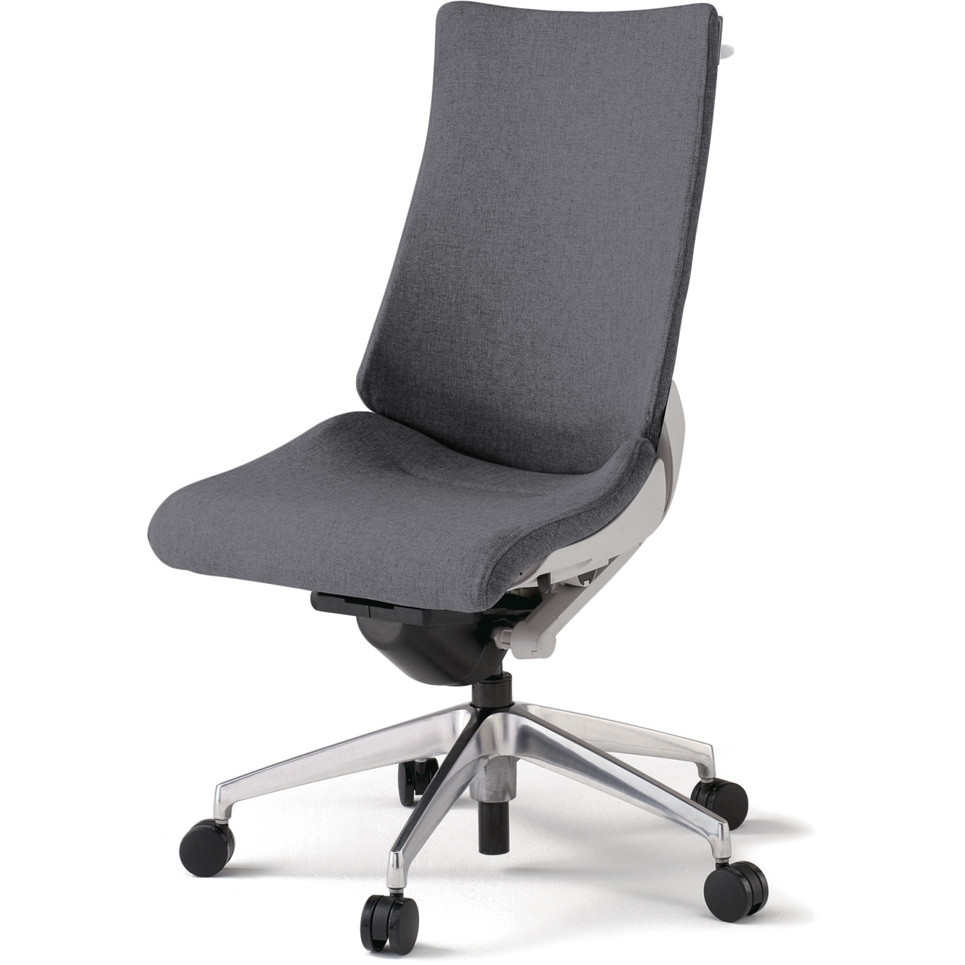 KG-410SAH-ZNT3 アクトチェア テクスチャードクロスバック ハイバック ランバーサホート付 ハンガー付 グレーフレーム アルミ脚 ＜配送時組立サービス付＞ 1台 イトーキ 【通販モノタロウ】